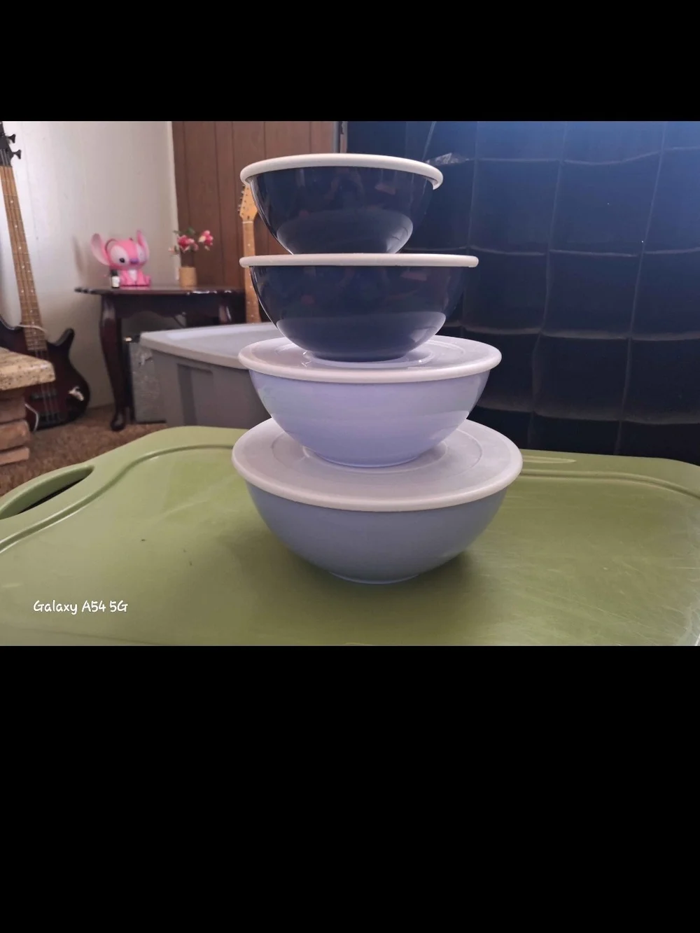 Tupperware Jungle Animal Stackable Containers - Green Lids
